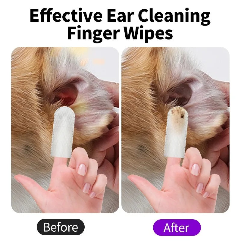 Pet Ear Cleaning Wipes – Safe & Gentle for Dogs & CatsWoofy