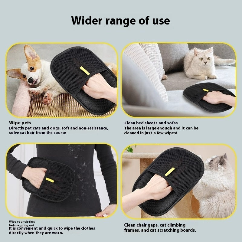 Pet Hair Remover Mitt – Deshedding Glove for Dogs & Cats Woofy