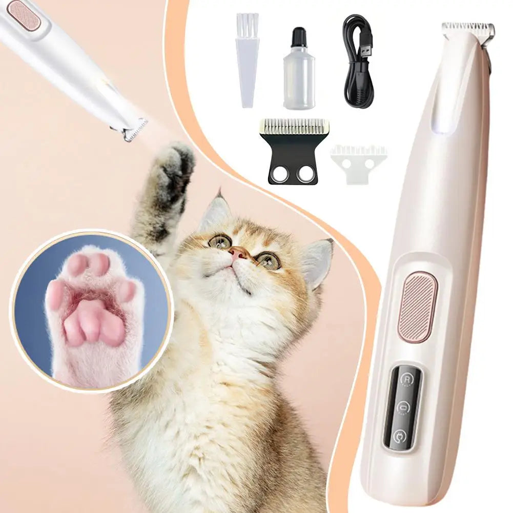 Dog Paw Trimmer with LED Light