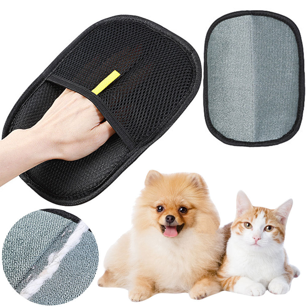 Pet Hair Remover Mitt – Deshedding Glove for Dogs & Cats Woofy