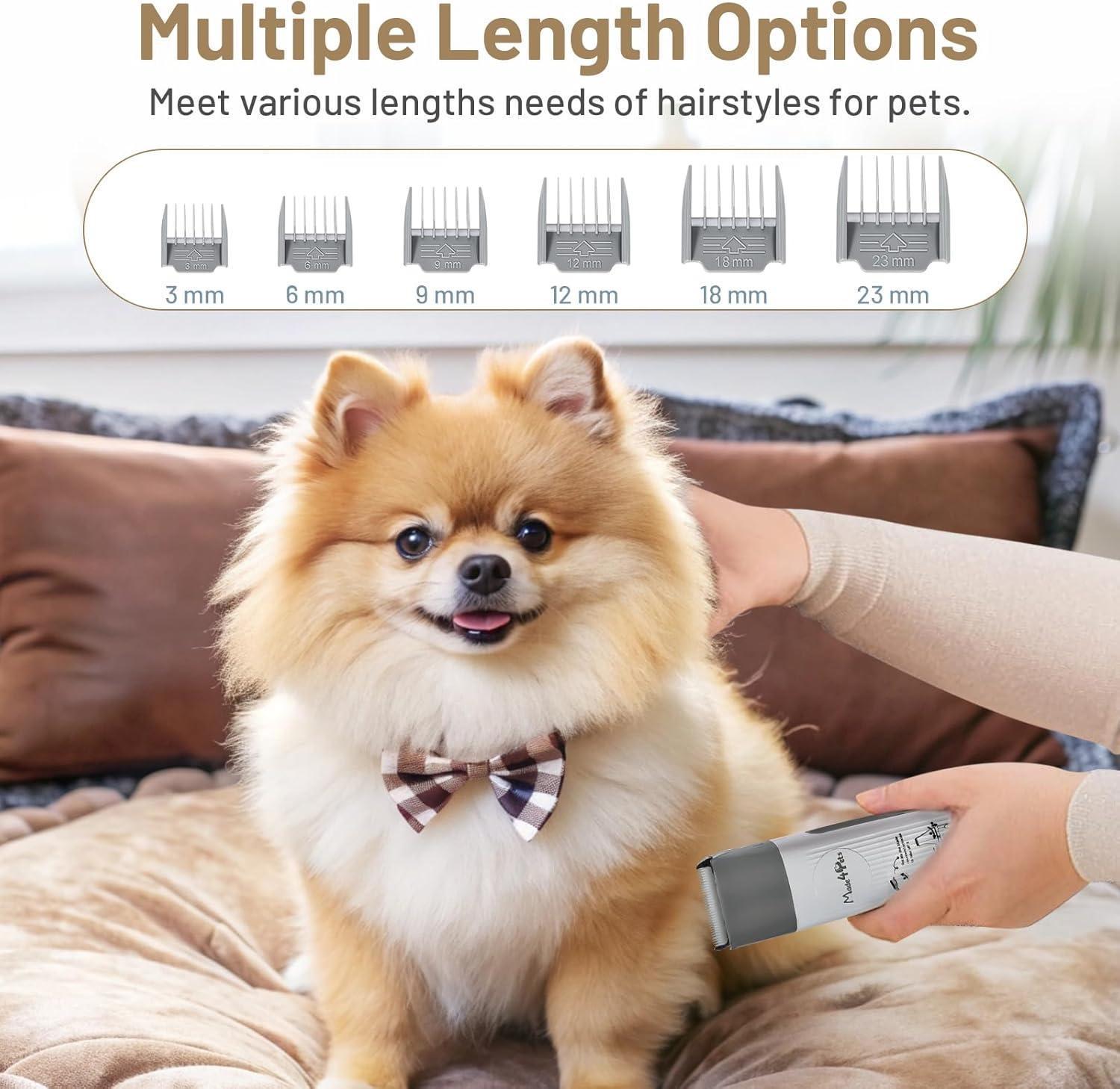 All-in-one dog grooming vacuum kit