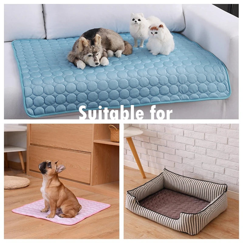 Dog cooling mat for sofa and car use