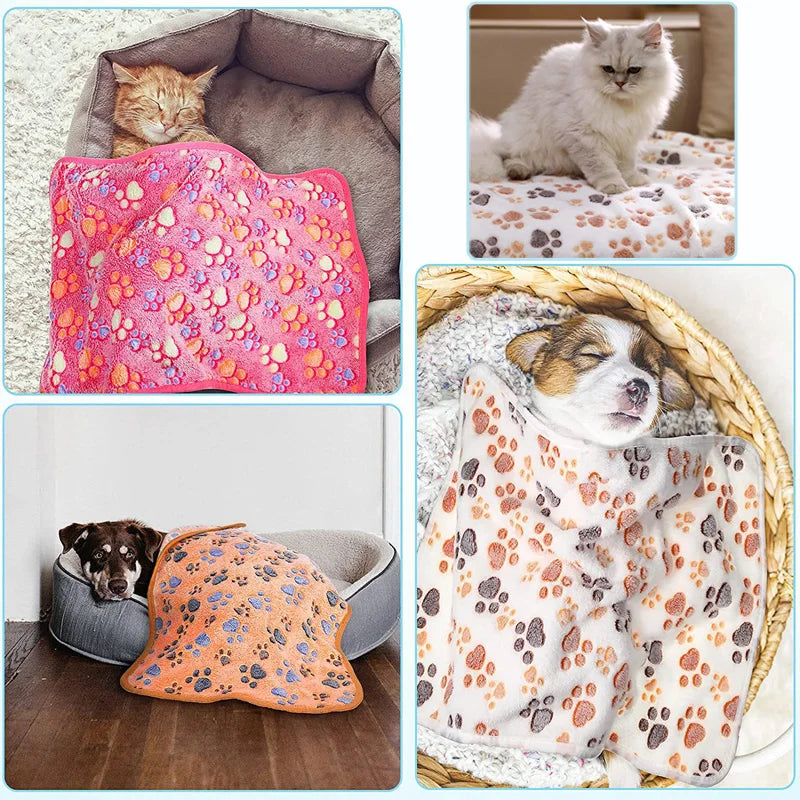 Fluffy Pet Blanket for Dogs & Cats - Cozy Coral Fleece