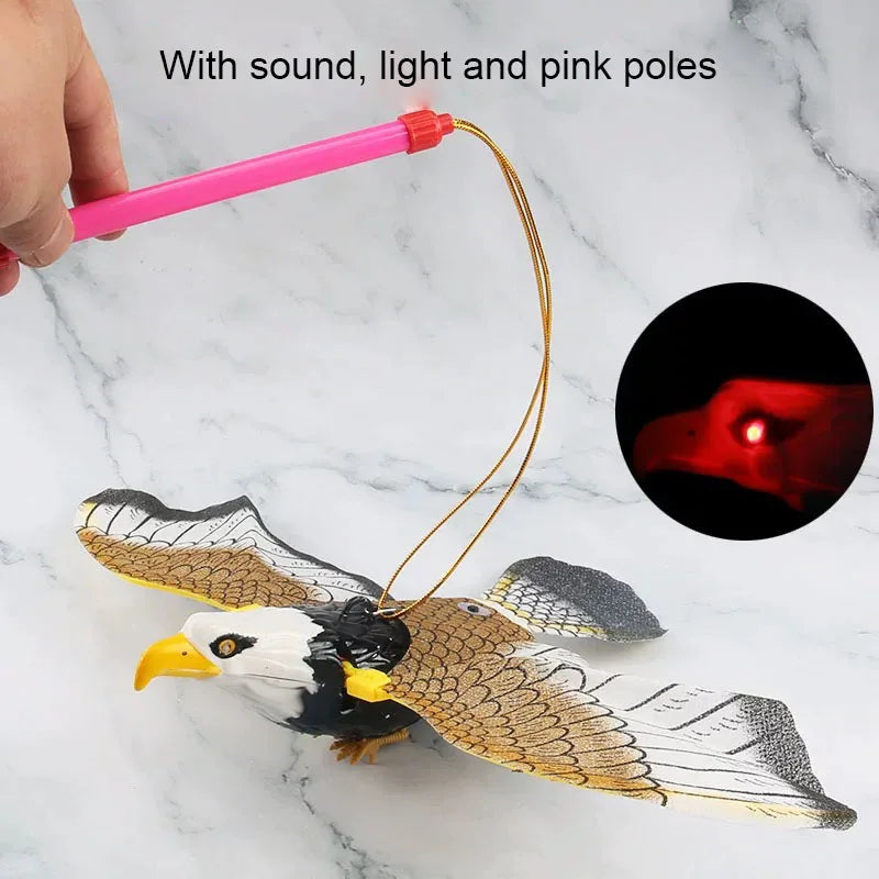 Electric Eagle Toy for Cats with Hanging Rope