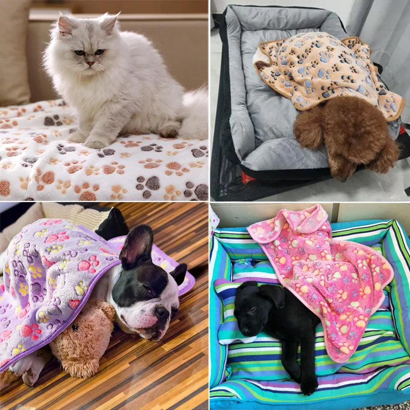 Fluffy Pet Blanket for Dogs & Cats - Cozy Coral Fleece
