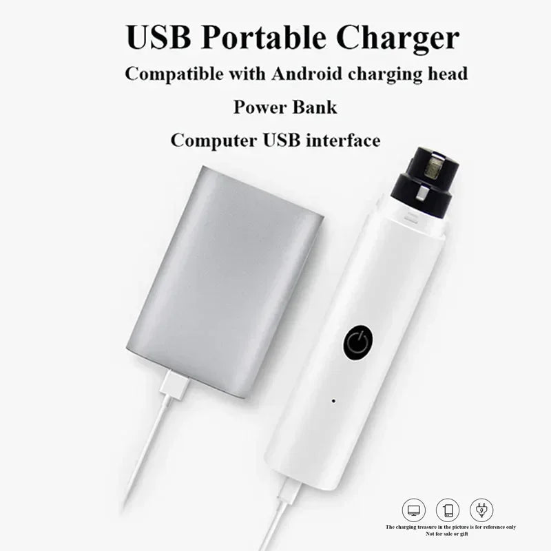 LED Dog Nail Grinder – USB Quiet Woofy