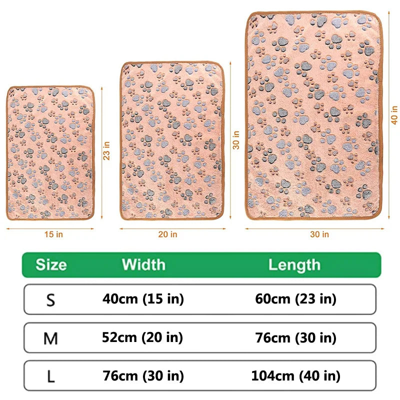 Fluffy Pet Blanket for Dogs & Cats - Cozy Coral Fleece