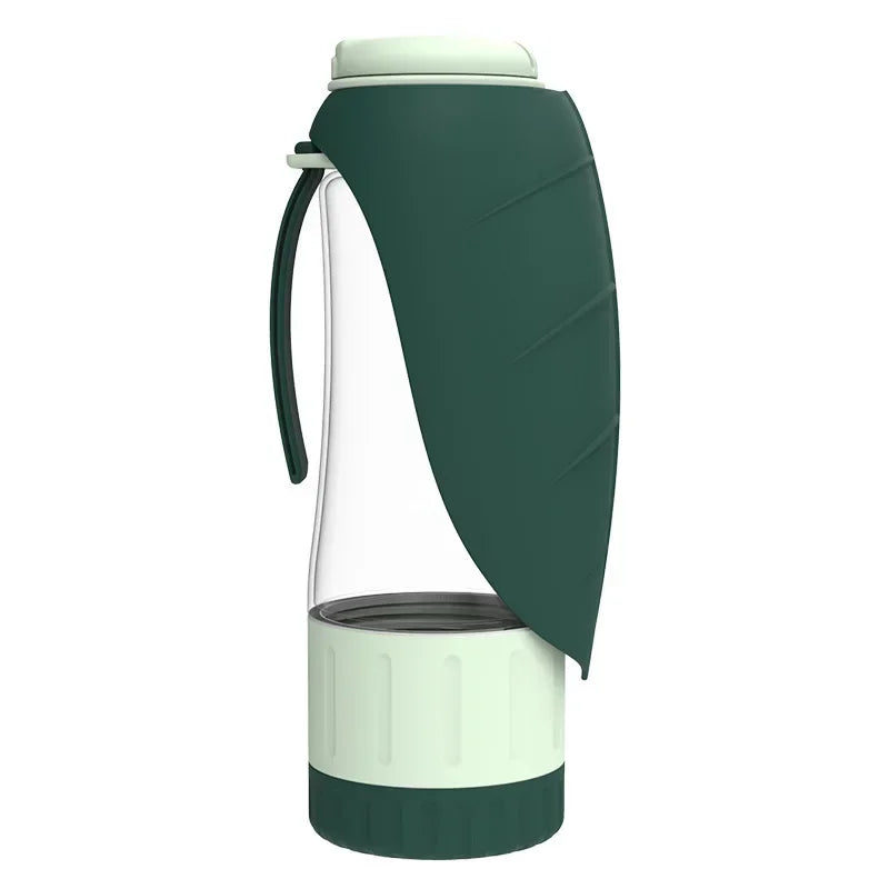 Portable Dog Water Bottle with Food Container Woofy
