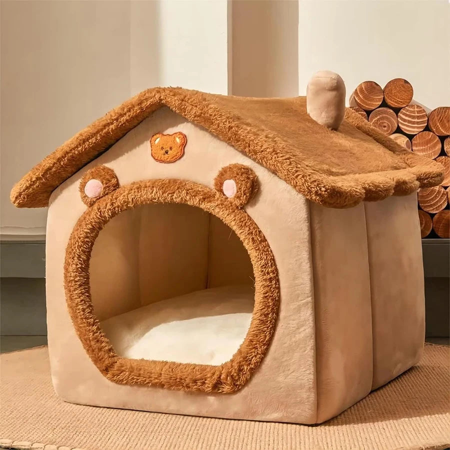 Foldable Washable Pet House for Cats and Small Dogs