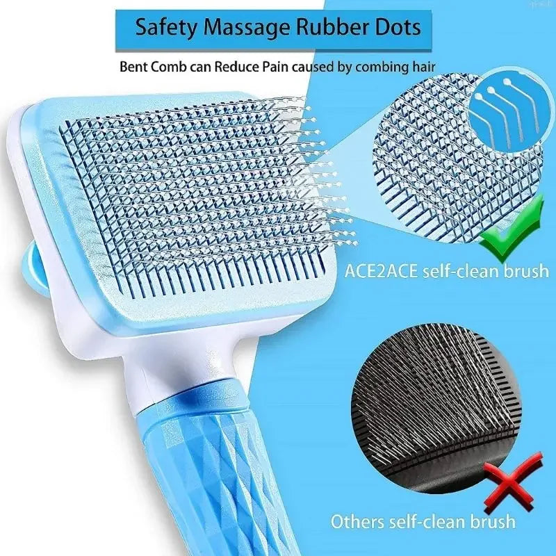 Dog Hair Remover Grooming Brush for Long Hair Pets