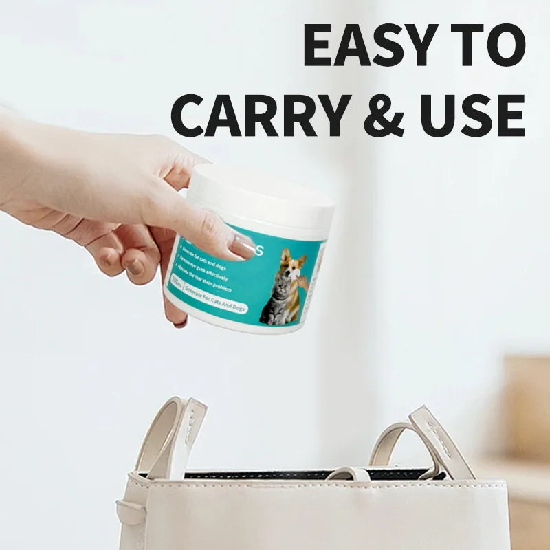 Pet Eye Wipes – Tear Stain Remover for Dogs & CatsWoofy