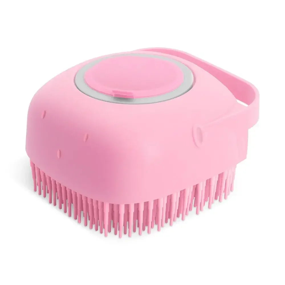 Pet Grooming Shampoo Brush for Dogs & Cats - Silicone