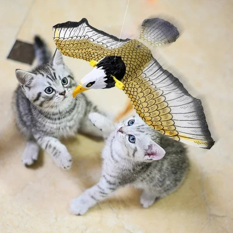 Electric Eagle Toy for Cats with Hanging Rope