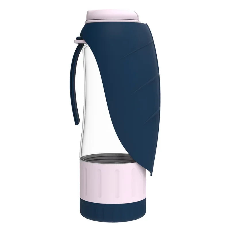 Portable Dog Water Bottle with Food Container Woofy