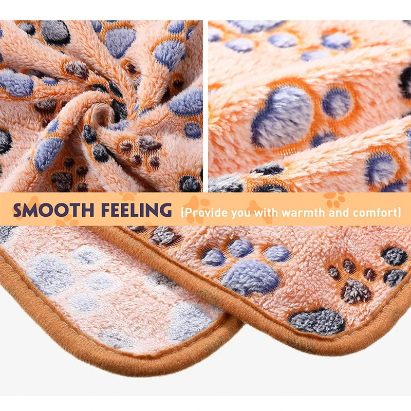 Fluffy Pet Blanket for Dogs & Cats - Cozy Coral Fleece