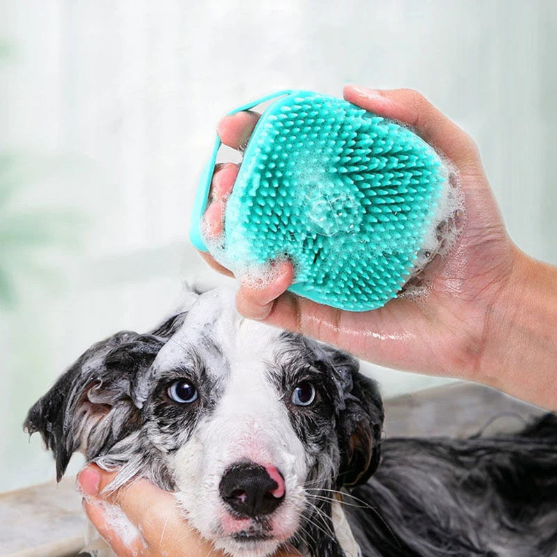 Soft Silicone Pet Bathing & Grooming Brush Woofy