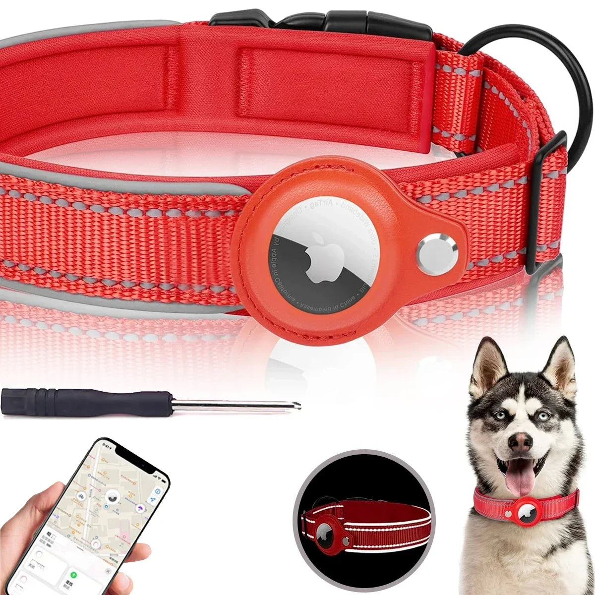 Apple Airtag Pet Collar Waterproof Design