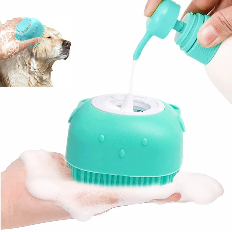 Soft Silicone Pet Bathing & Grooming Brush Woofy