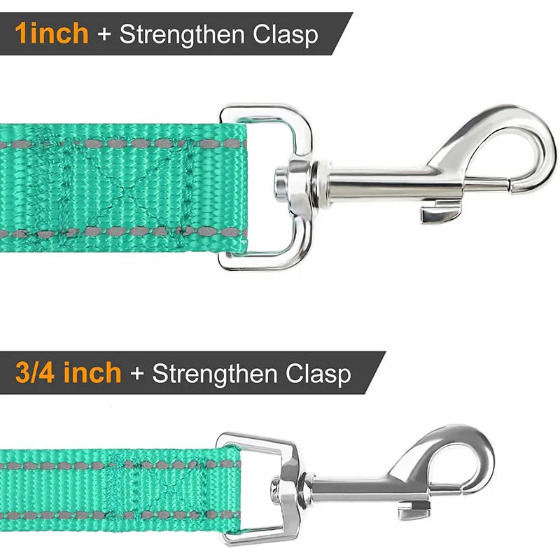 Durable Pet Leash for Dogs with Reflective Night Visibility