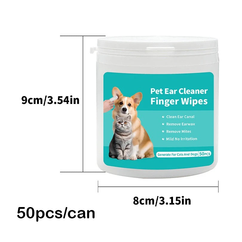 Pet Ear Cleaning Wipes – Safe & Gentle for Dogs & CatsWoofy