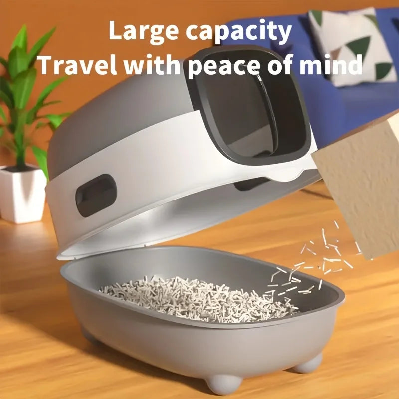 Large Capacity Cat Litter Box for Travel