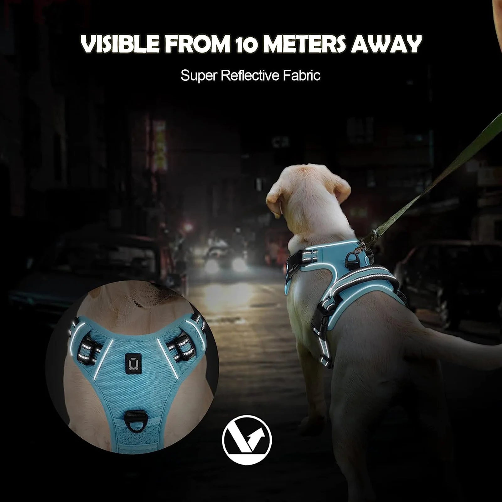 Reflective Dog Harness for Night Safety