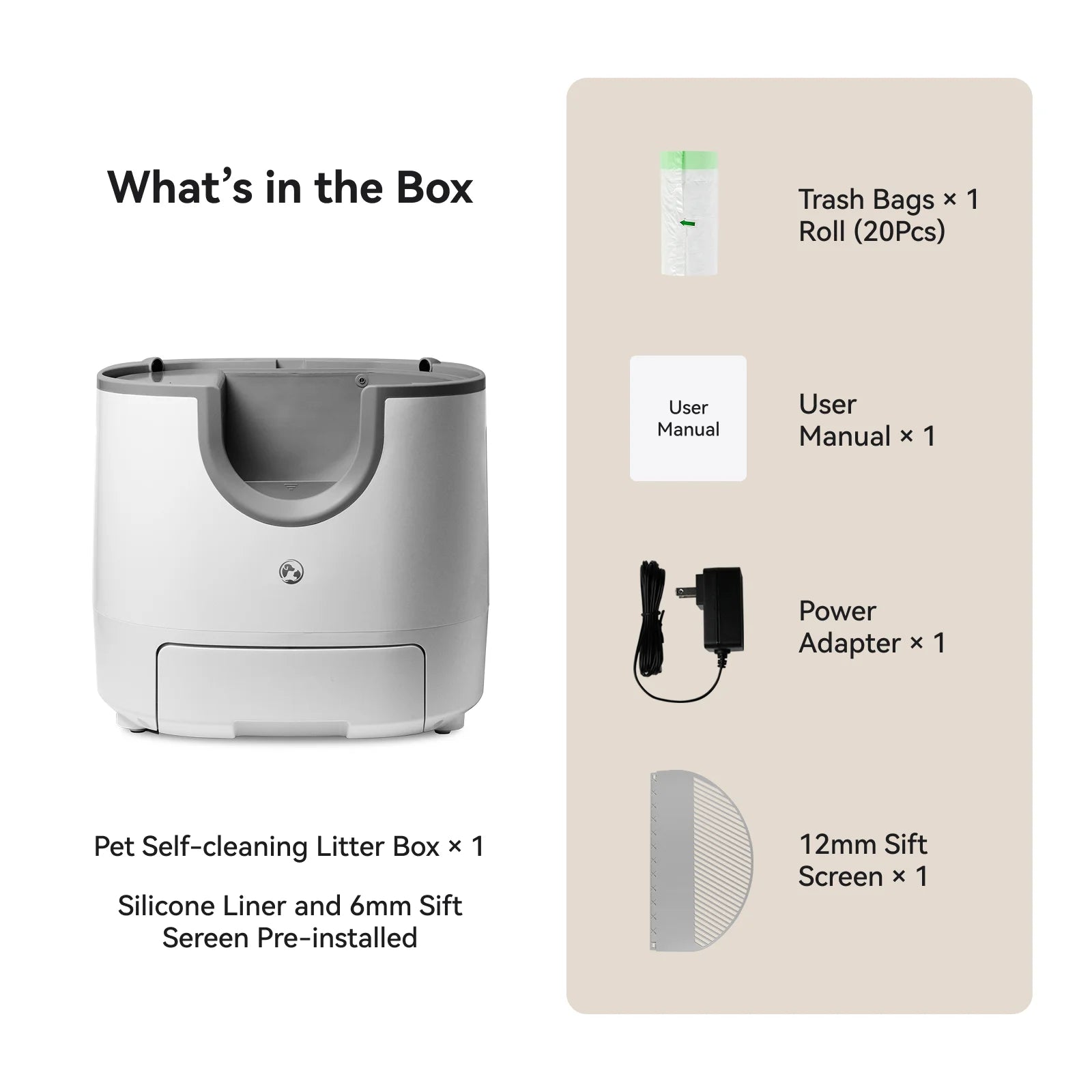 What’s included in WoofyClean litter box set