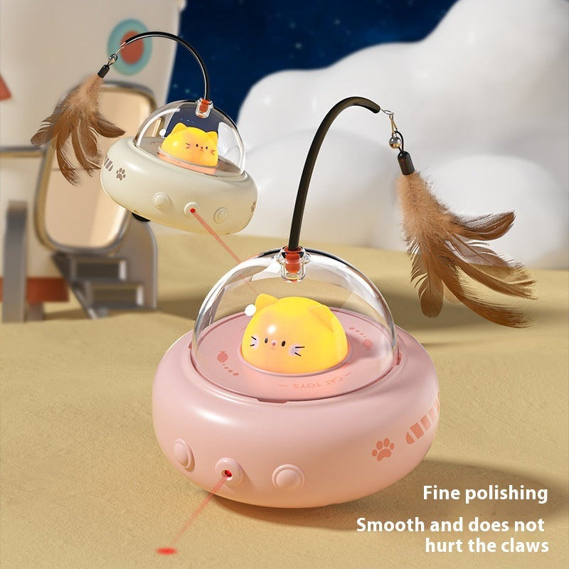 Cat toy with automatic obstacle avoidance