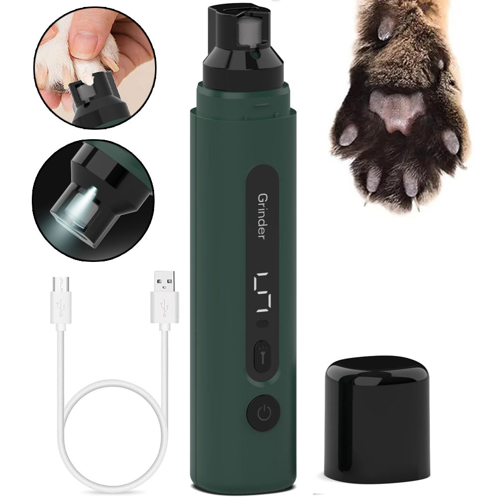5-Speed Dog Nail Grinder Quiet USB Woofy