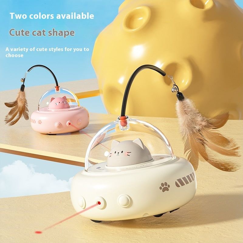 Smart moving cat toy for indoor play
