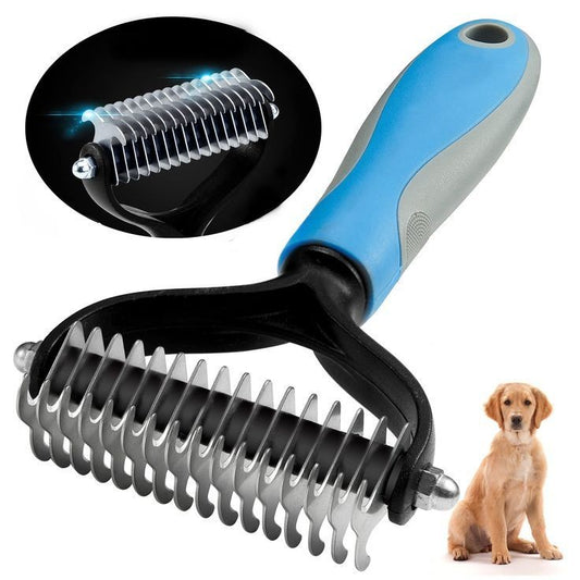 Professional Pet Deshedding Brush for Dogs & Cats