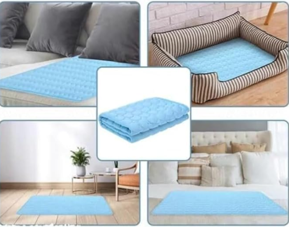 Cooling dog mat breathable pet bed for summer