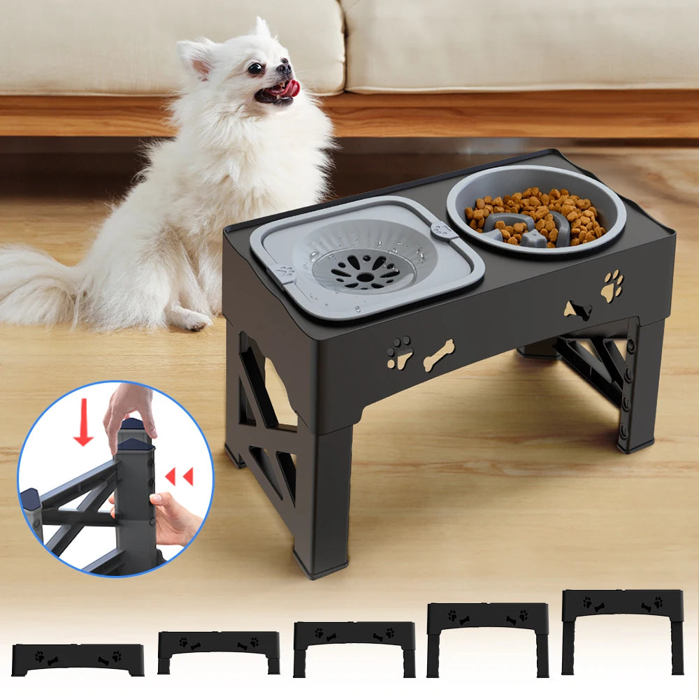 3-in-1 Adjustable Pet Feeder & Bowls Woofy