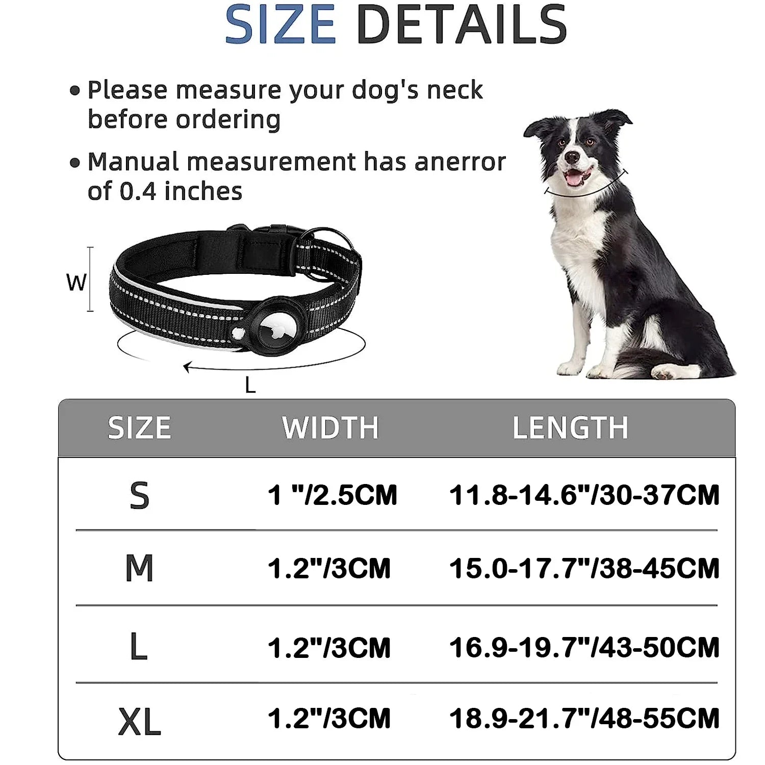 Anti-Lost Apple Airtag Collar for Pets