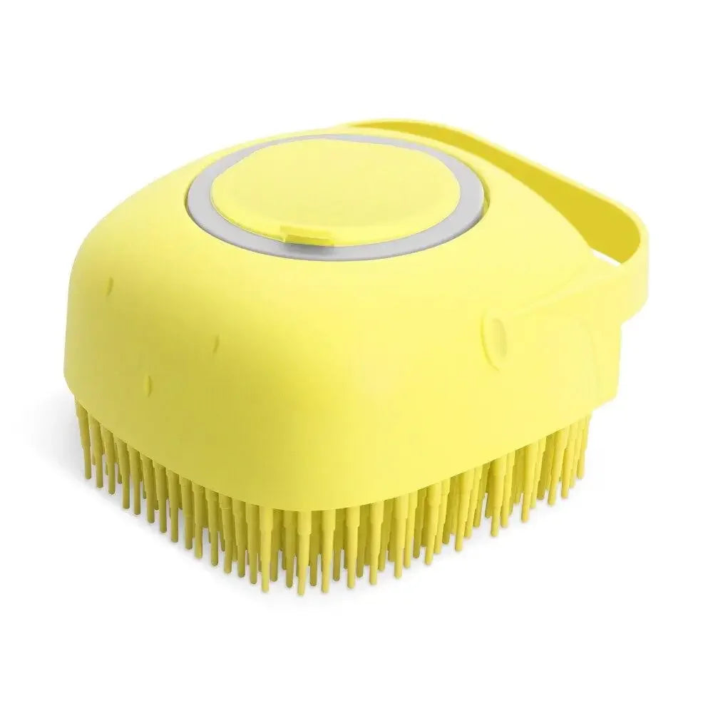 Pet Grooming Shampoo Brush for Dogs & Cats - Silicone