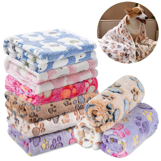 Fluffy Pet Blanket for Dogs & Cats - Cozy Coral Fleece