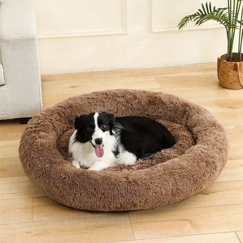 Soft Plush Round Pet Bed Woofy
