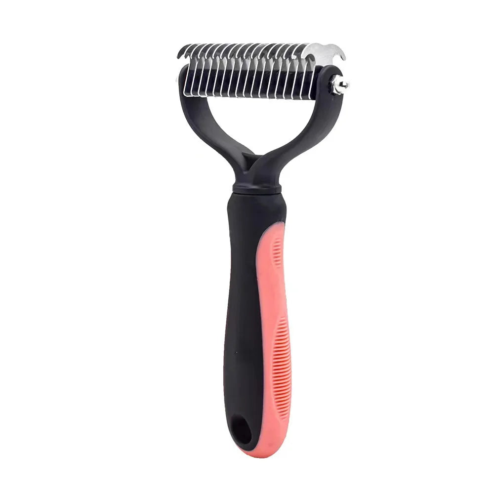 Professional Pet Deshedding Brush for Dogs & Cats