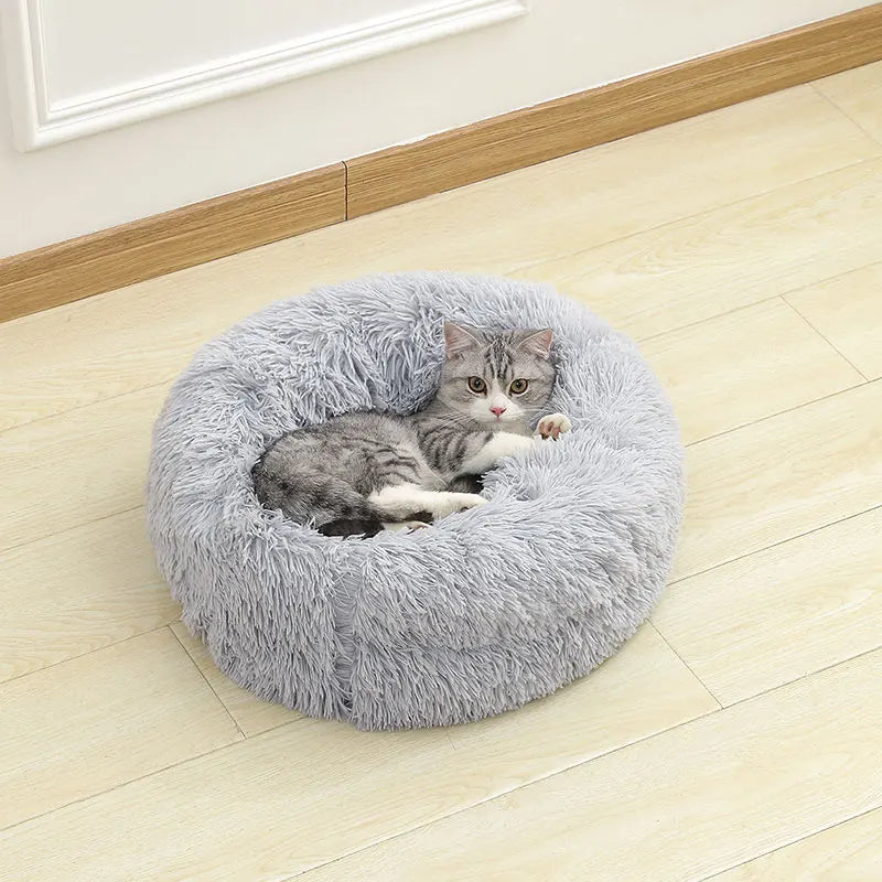 Soft Plush Round Pet Bed Woofy