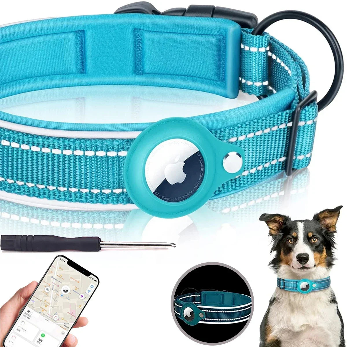 Secure Airtag Holder Collar for Pets