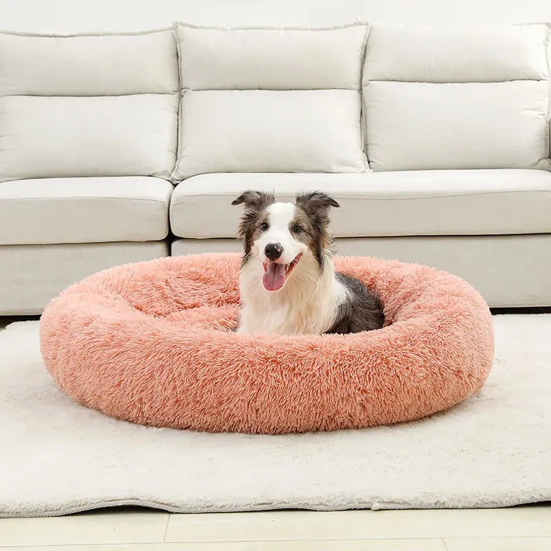 Soft Plush Round Pet Bed Woofy