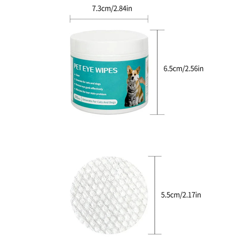 Pet Eye Wipes – Tear Stain Remover for Dogs & CatsWoofy