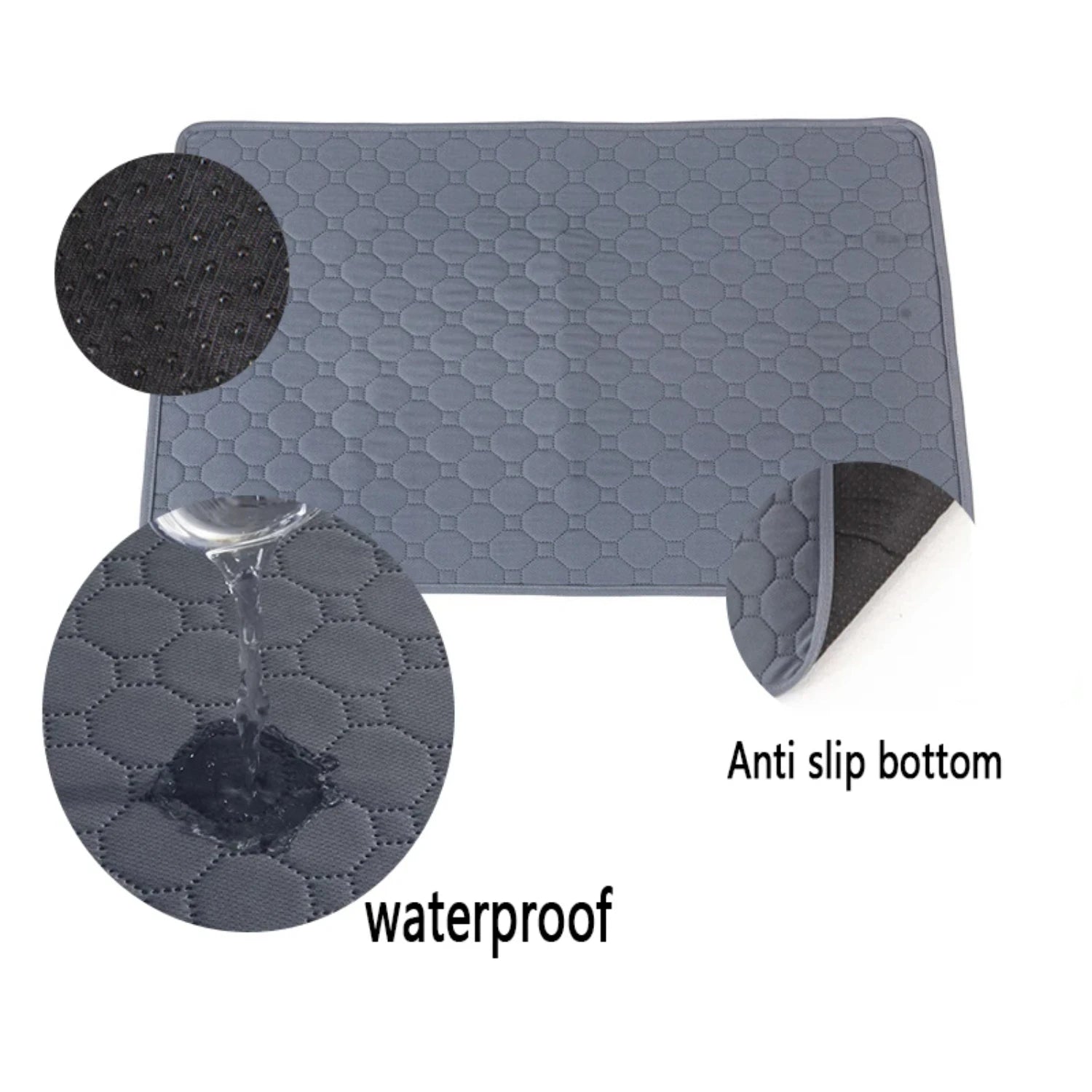 Washable Dog Pee Pad – Waterproof & Reusable Mat Woofy