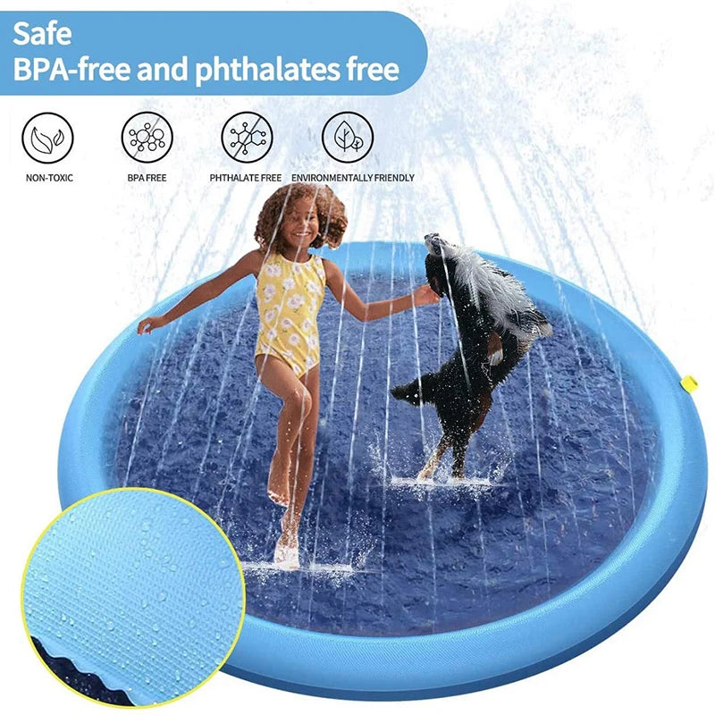 Pet swimming pool for hot weather fun