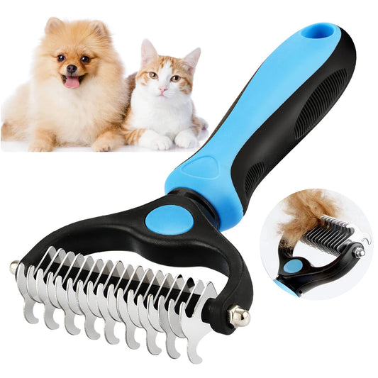 Professional Pet Deshedding Brush for Dogs & Cats