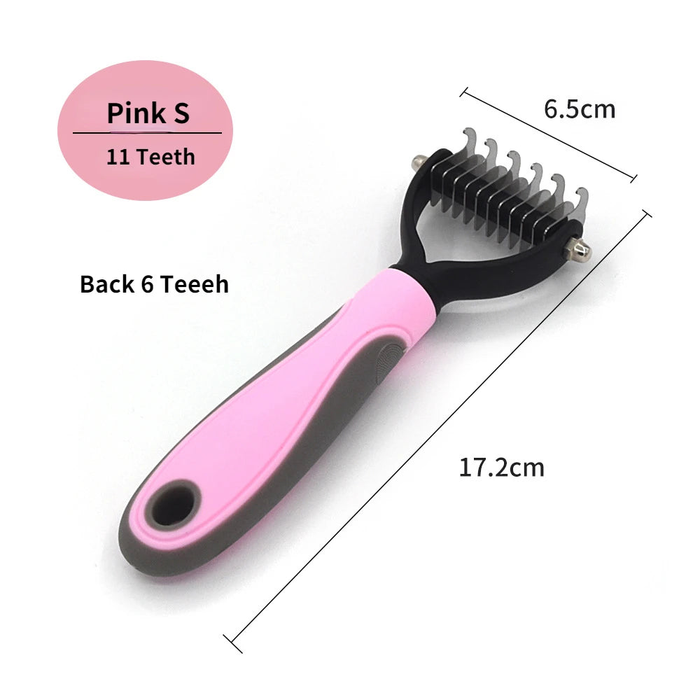 Professional Pet Deshedding Brush for Dogs & Cats