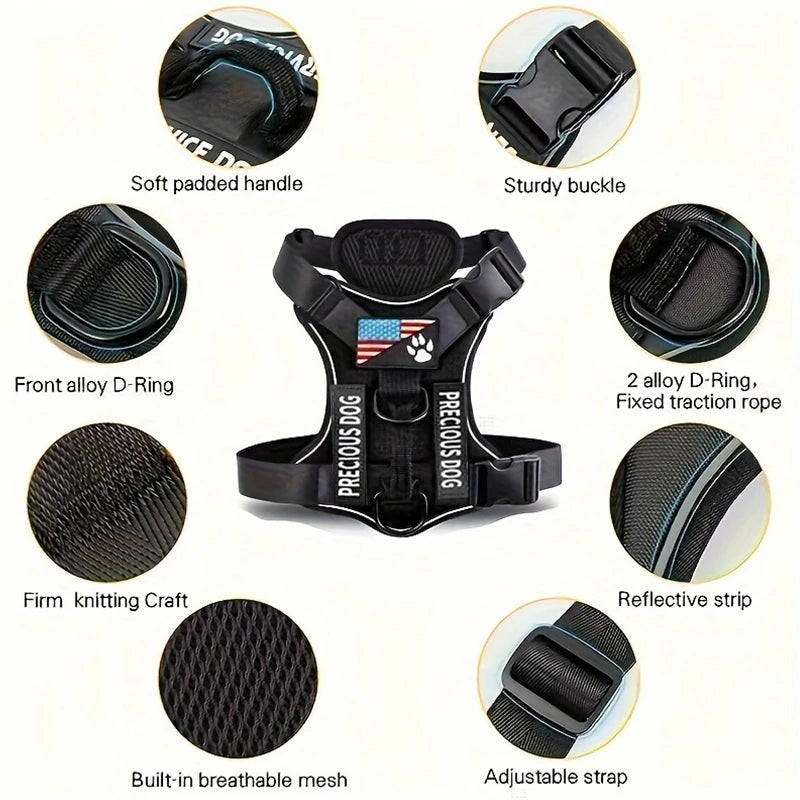 Prime Reflective Adjustable Dog Harness Woofy