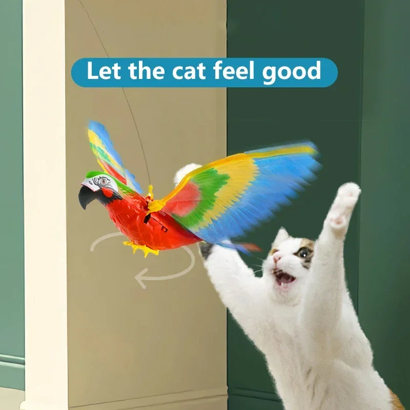 Electric Flying Bird Cat Toy for Indoor Play