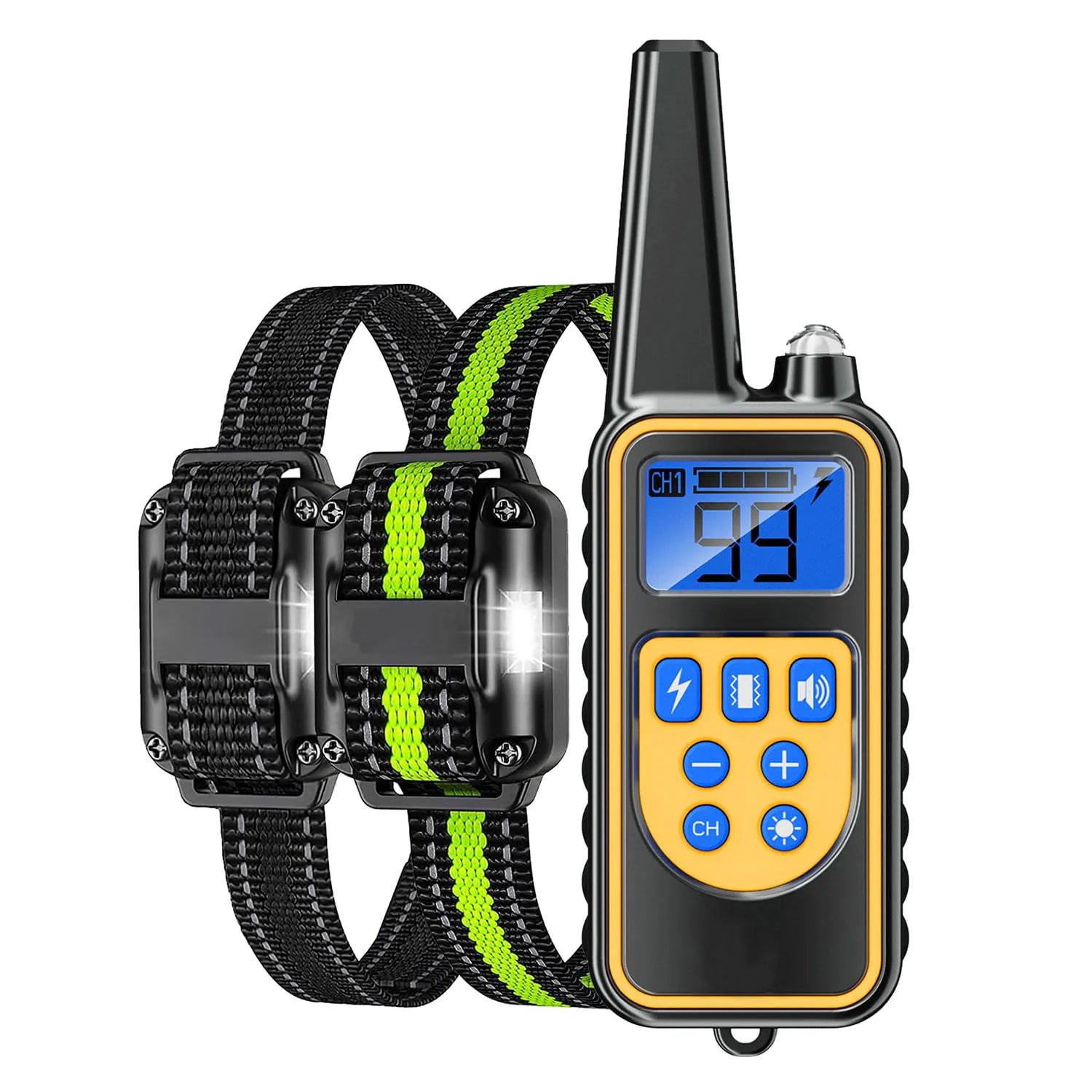 Remote Bark Control Dog Collar with LCD Display