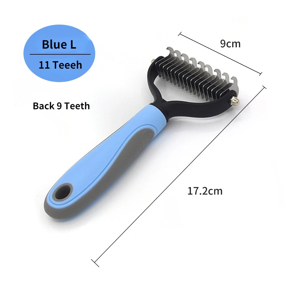 Professional Pet Deshedding Brush for Dogs & Cats